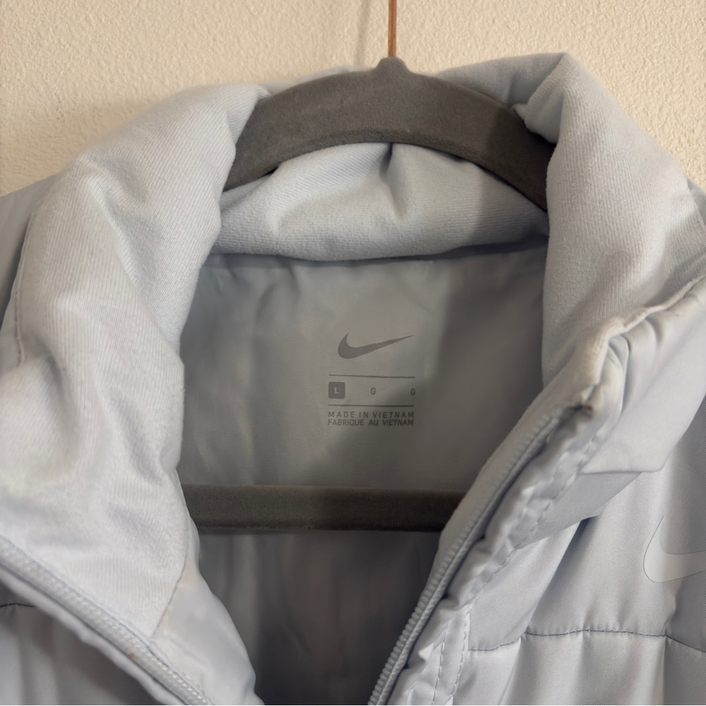Nike Women's Gray Blue Platinum Puffer Vest Large - Picture 8 of 11